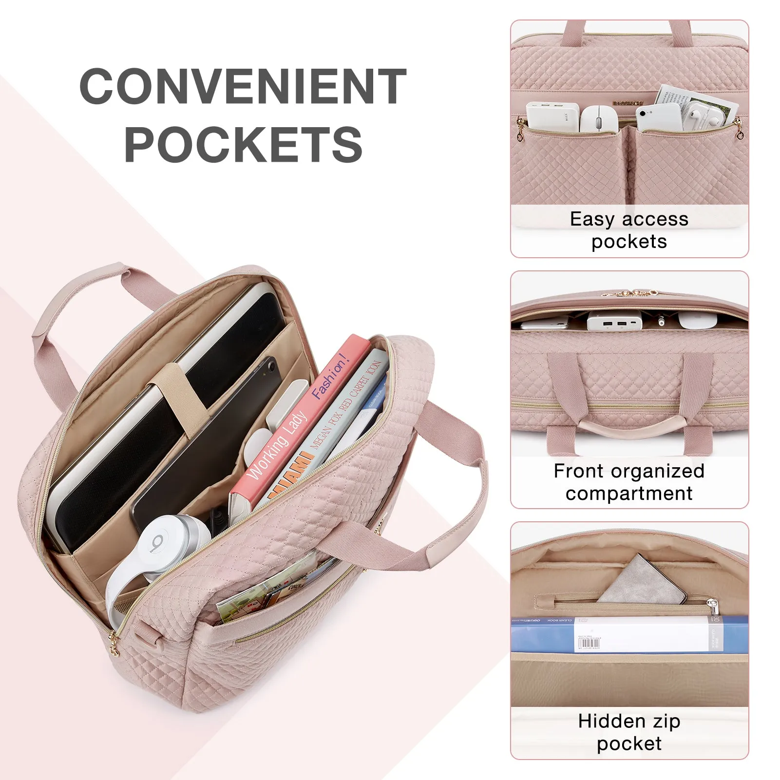 17.3 Inch Laptop Briefcase for Women