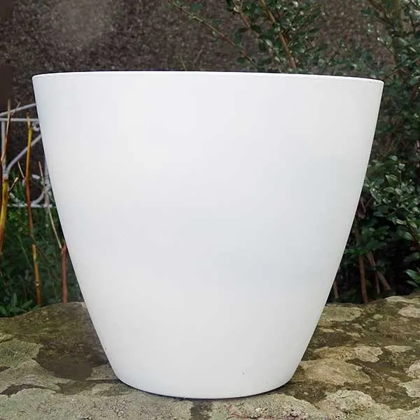 25cm Savannah Planter White Matt Plant Pot