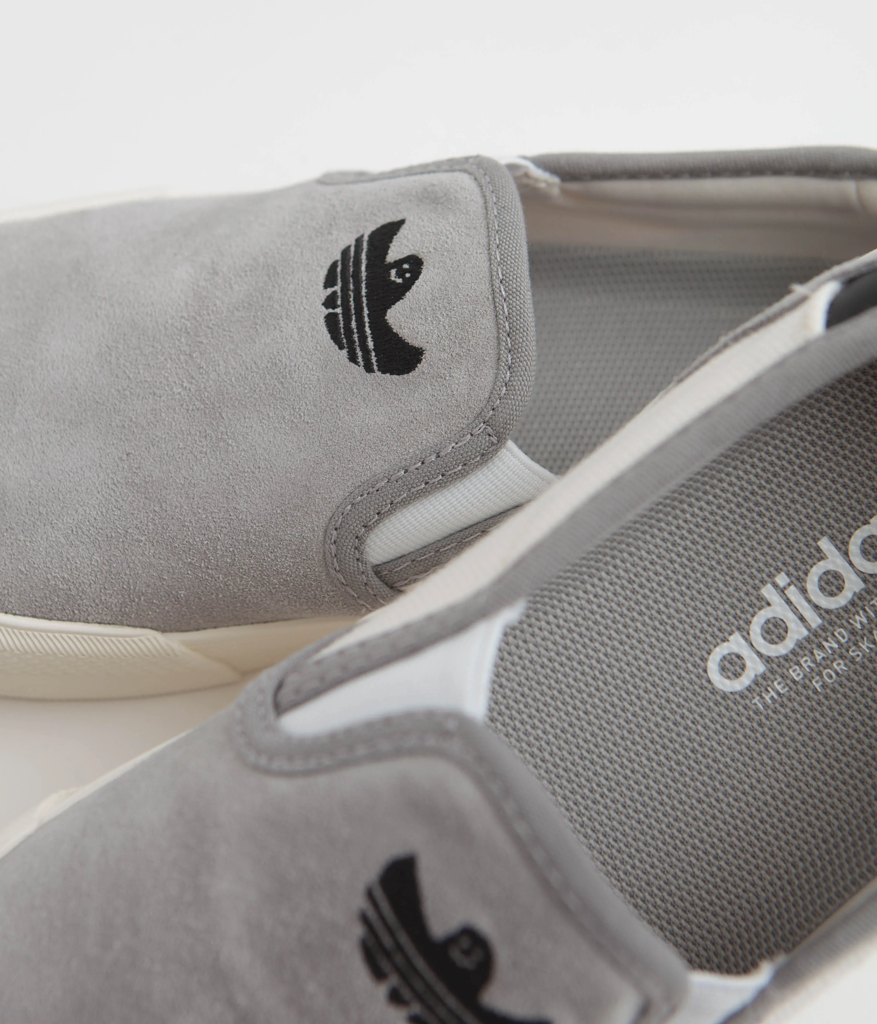 Adidas Shmoofoil Slip Shoes - Solid Grey / Cloud White / Core Black