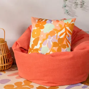 Amelie Orange Outdoor Cushion in Orange/Lilac