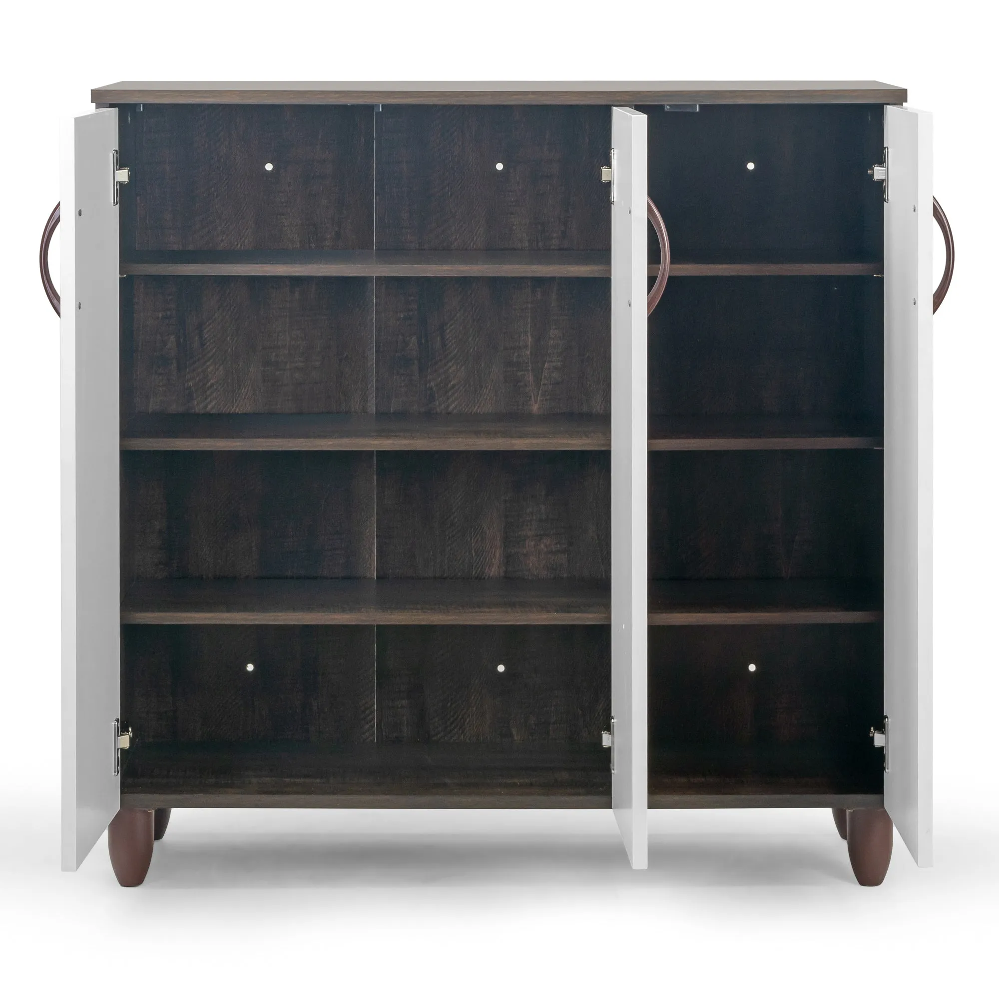 Anthea Three-door Shoe Cabinet with Four Shelves