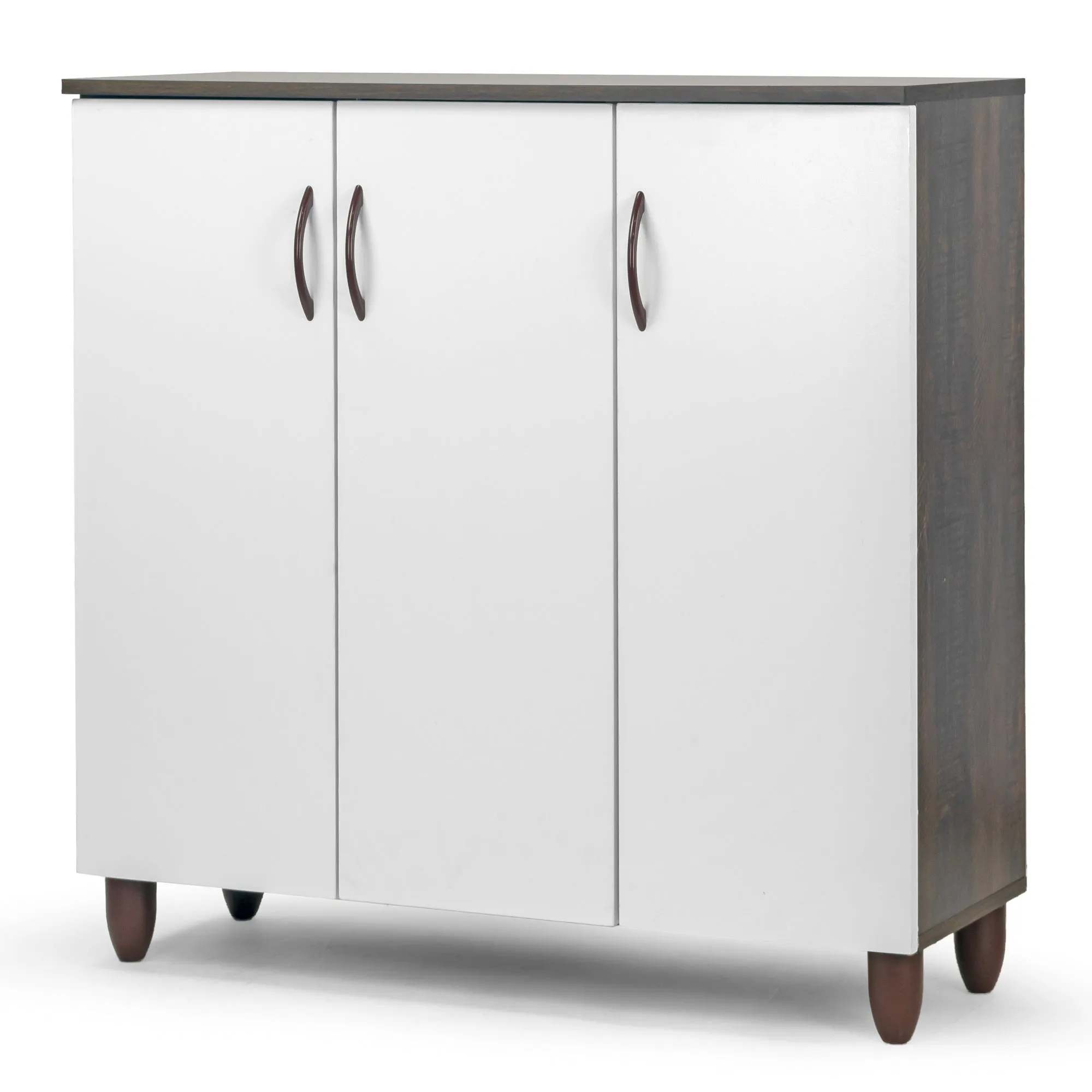 Anthea Three-door Shoe Cabinet with Four Shelves