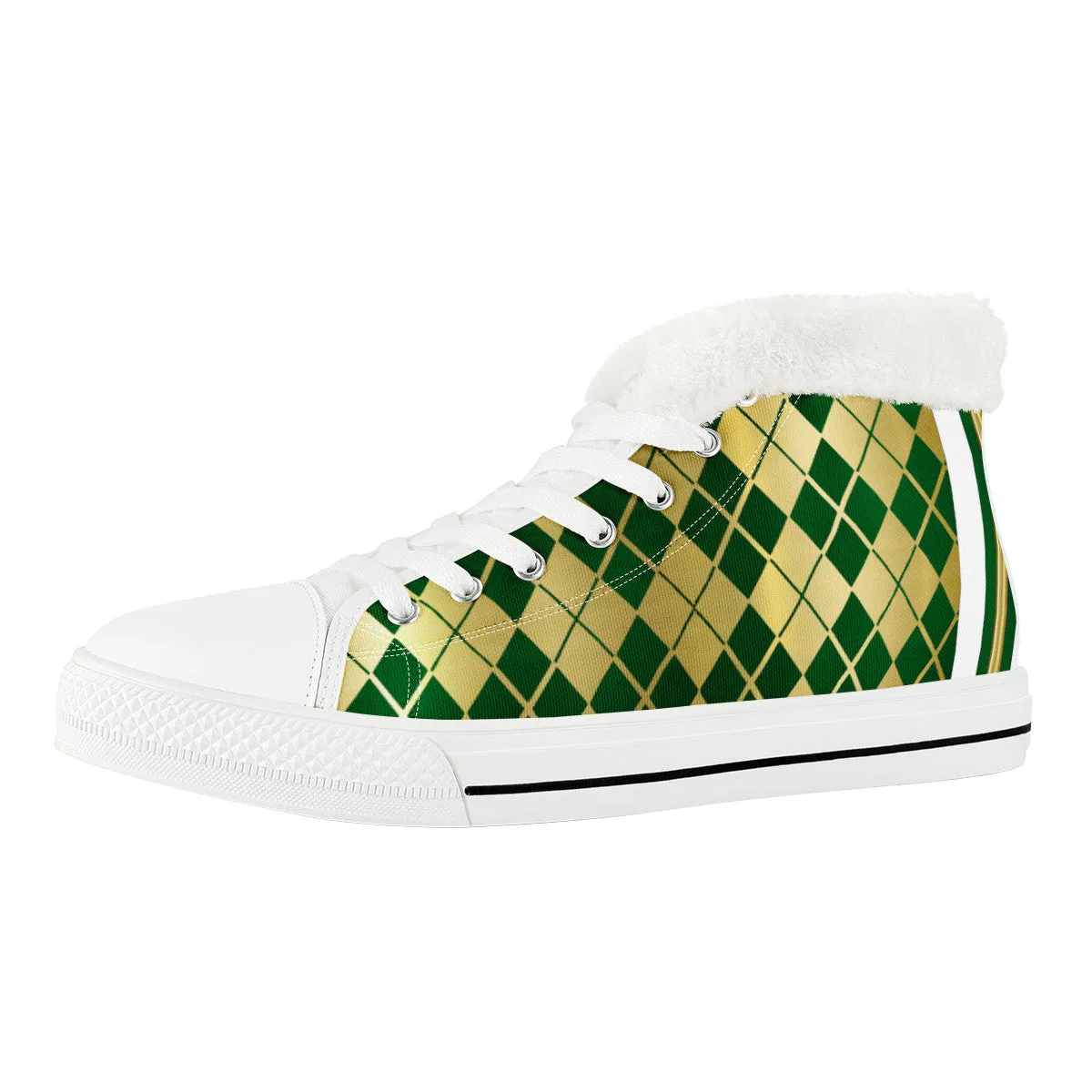 ARLEQUIN GREEN Unisex Canvas Shoes