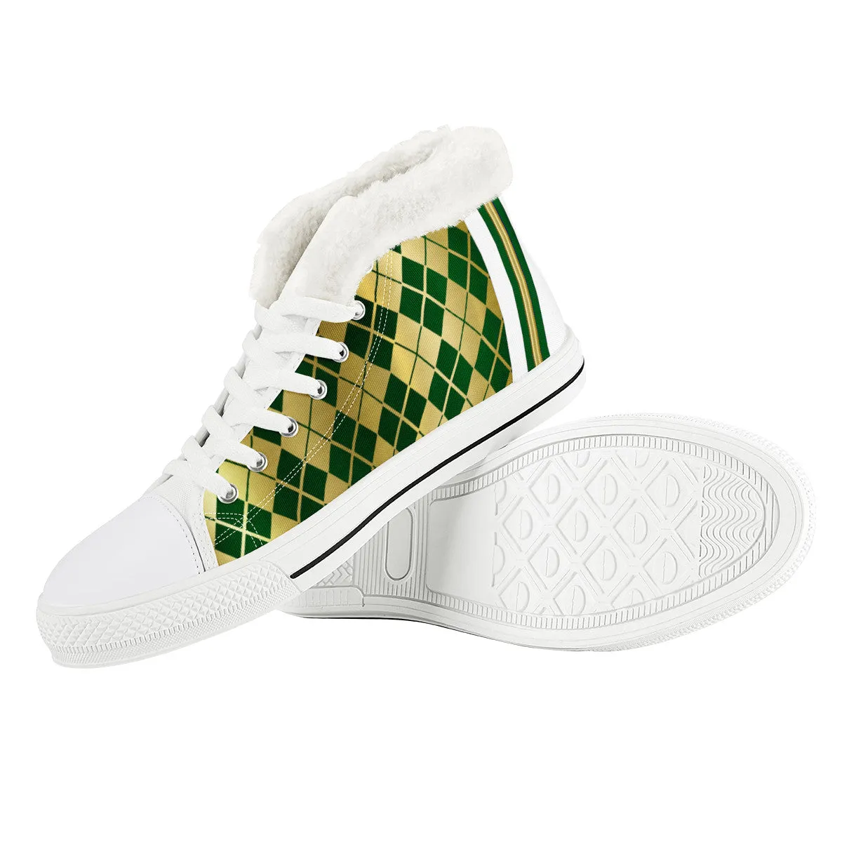 ARLEQUIN GREEN Unisex Canvas Shoes