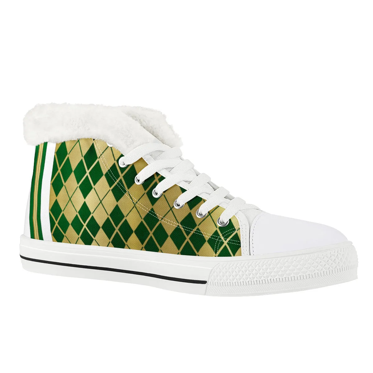 ARLEQUIN GREEN Unisex Canvas Shoes