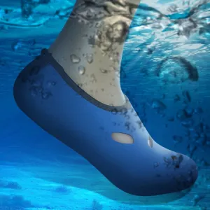 Comfortable and anti-slip 3MM swimming diving socks breathable water to swim the beach socks Size:XS (33-34)(Blue)