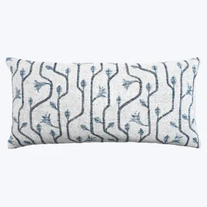 Craftsman Indoor/Outdoor Lumbar Pillow, Navy