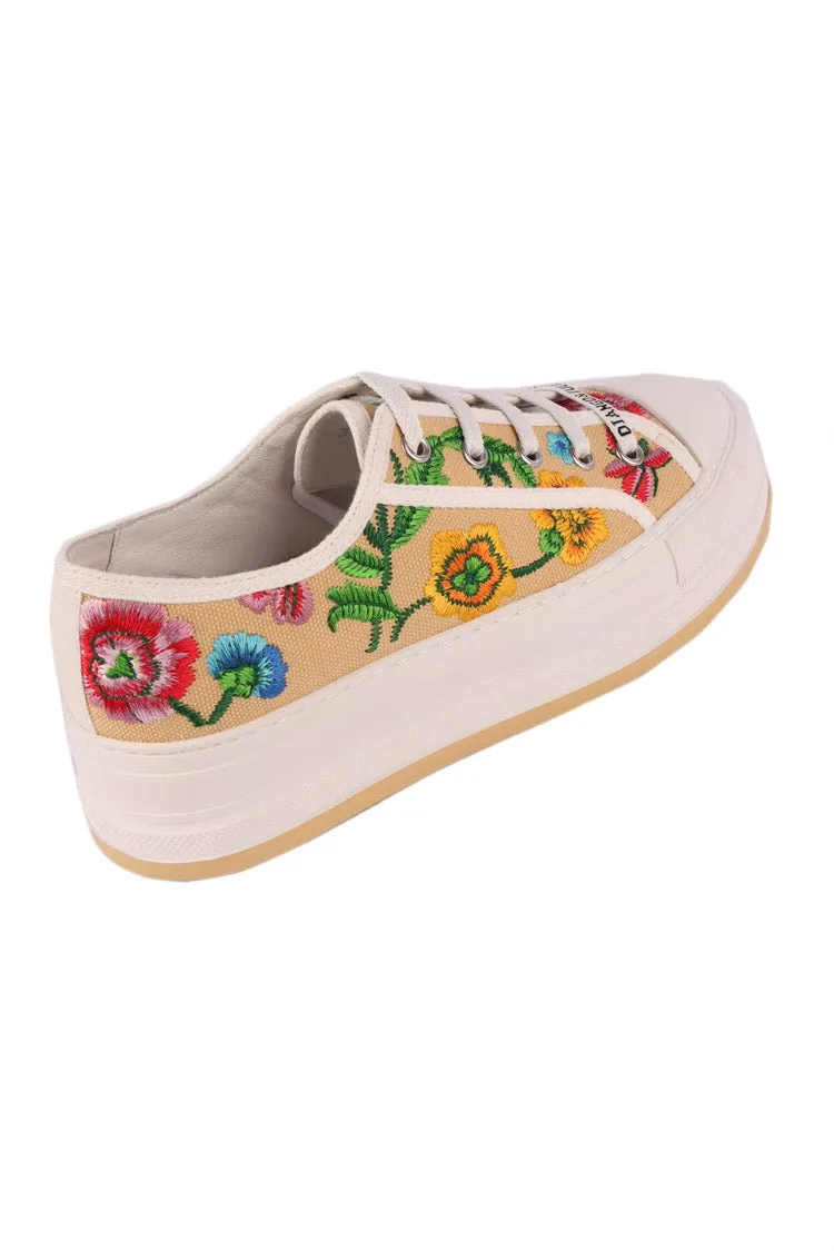 Gando Floral Embroidered Sneakers