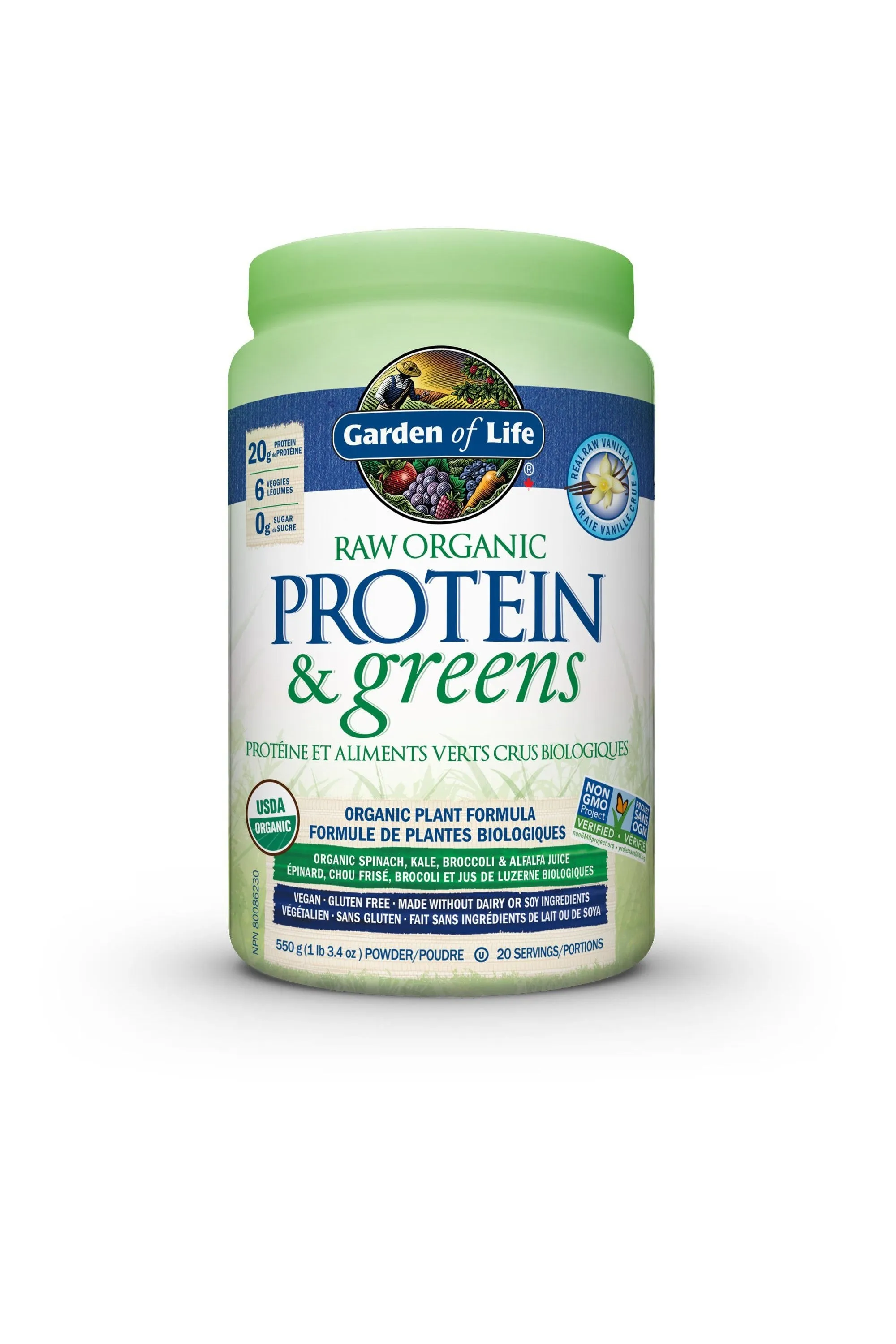 Garden of Life Raw Protein & Greens Vanilla 548g