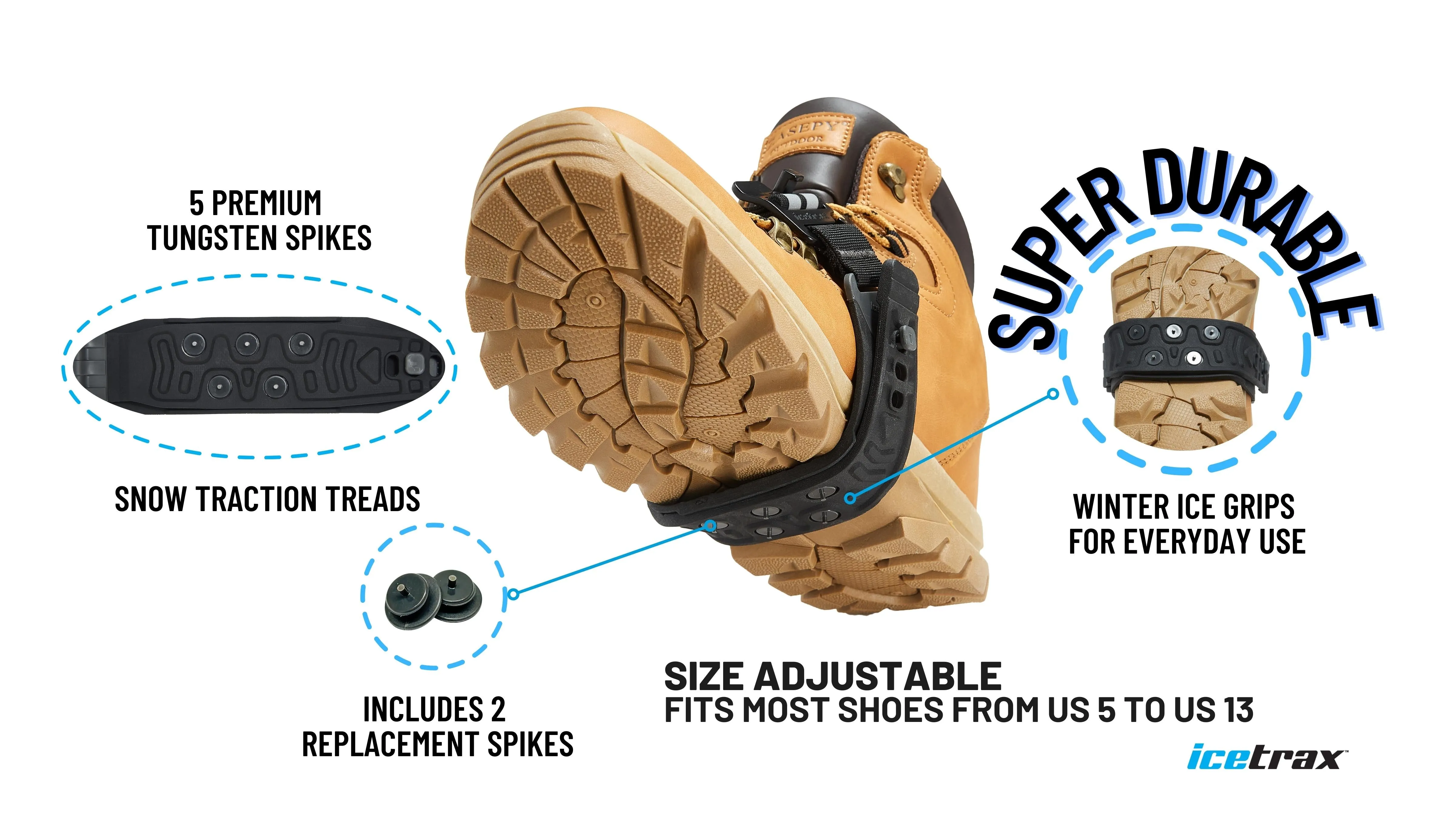 ICETRAX MIDFLIP Mid-Sole Ice Cleats