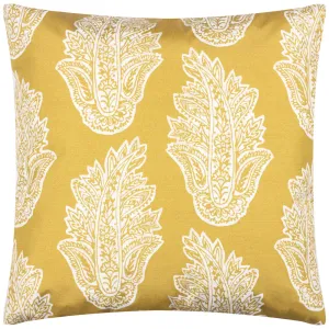 Kalindi Paisley Outdoor Cushion Saffron