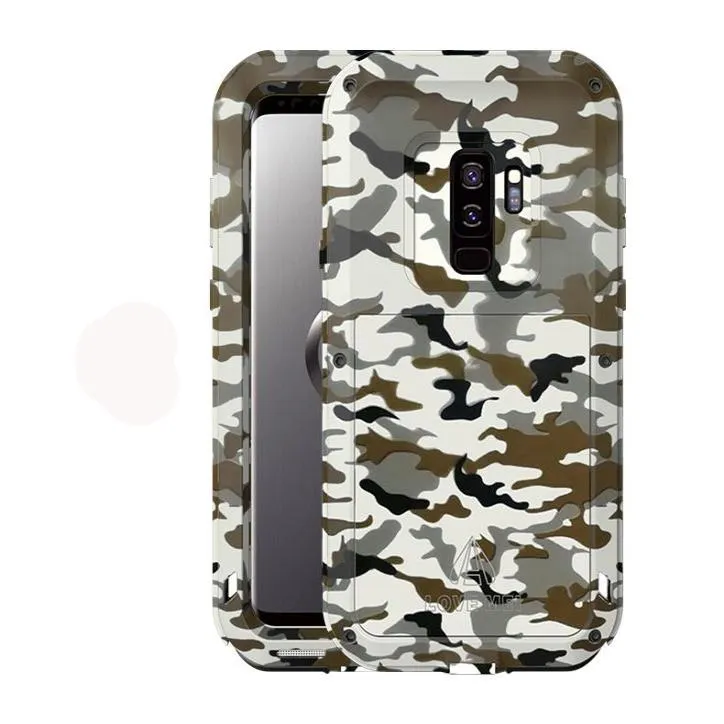 LOVE MEI Powerful Camouflage Shockproof Metal Heavy Duty Case Cover