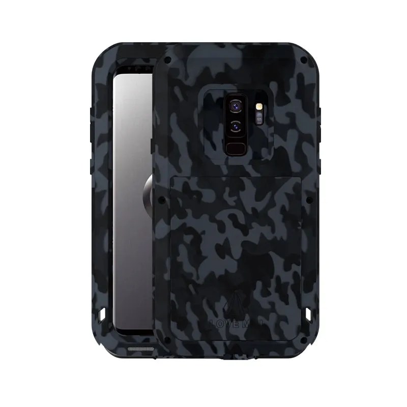 LOVE MEI Powerful Camouflage Shockproof Metal Heavy Duty Case Cover