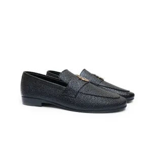 LS Pure Leather Majestic Black Formal Shoes S-0403