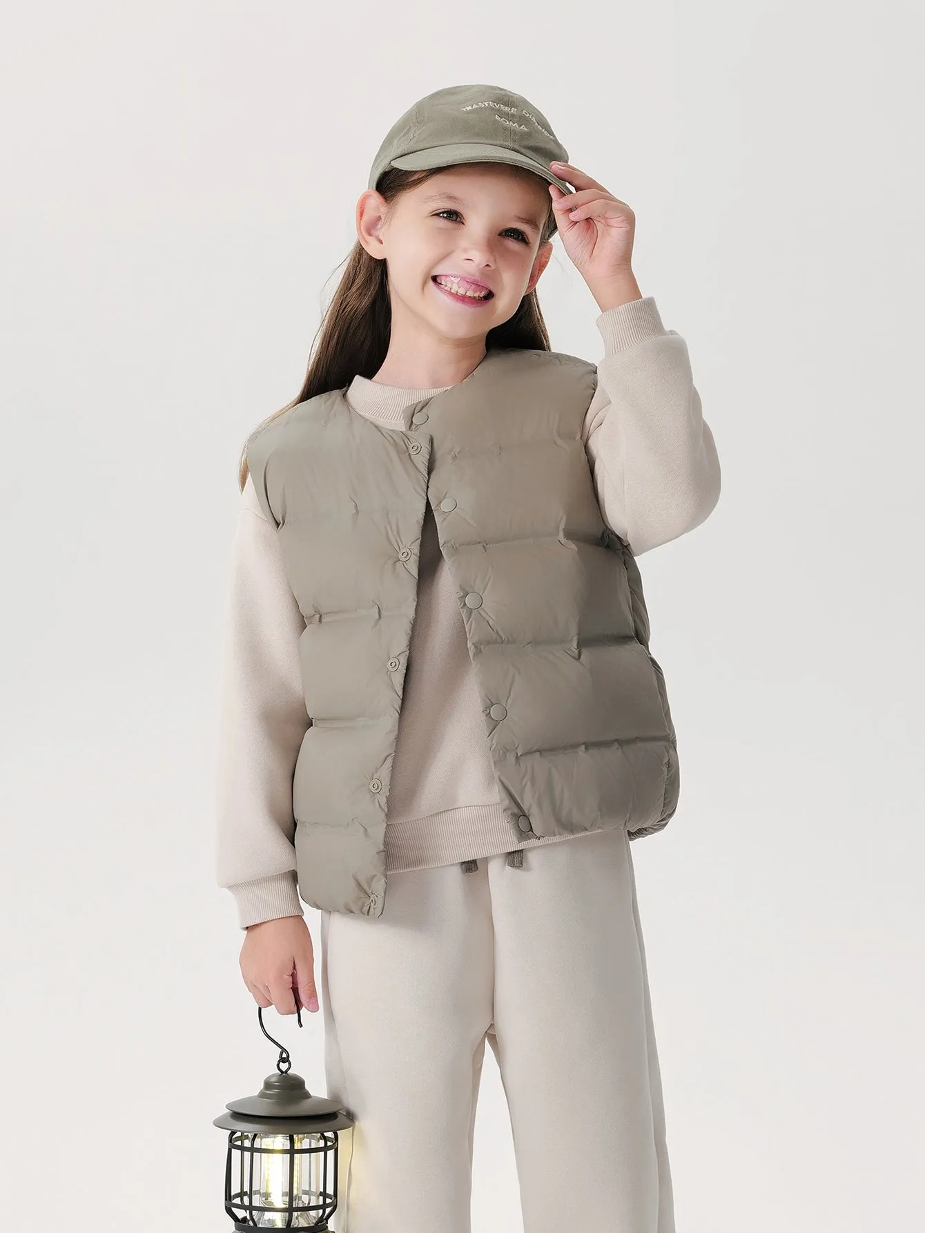 MARC & JANIE Boys Girls Seamless UltraLight Loose Down Vest 241825