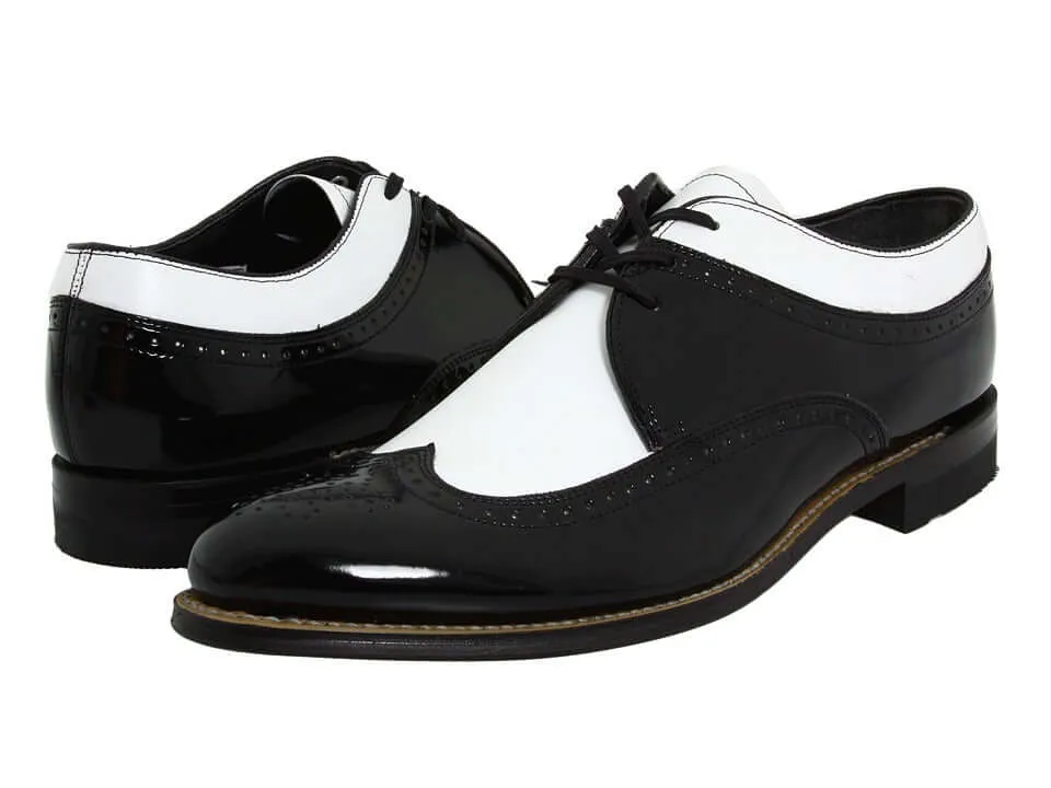 Men Wing Tip Shoes, Spectator Shoes For Men, Patent Leather Tuxedo Shoes