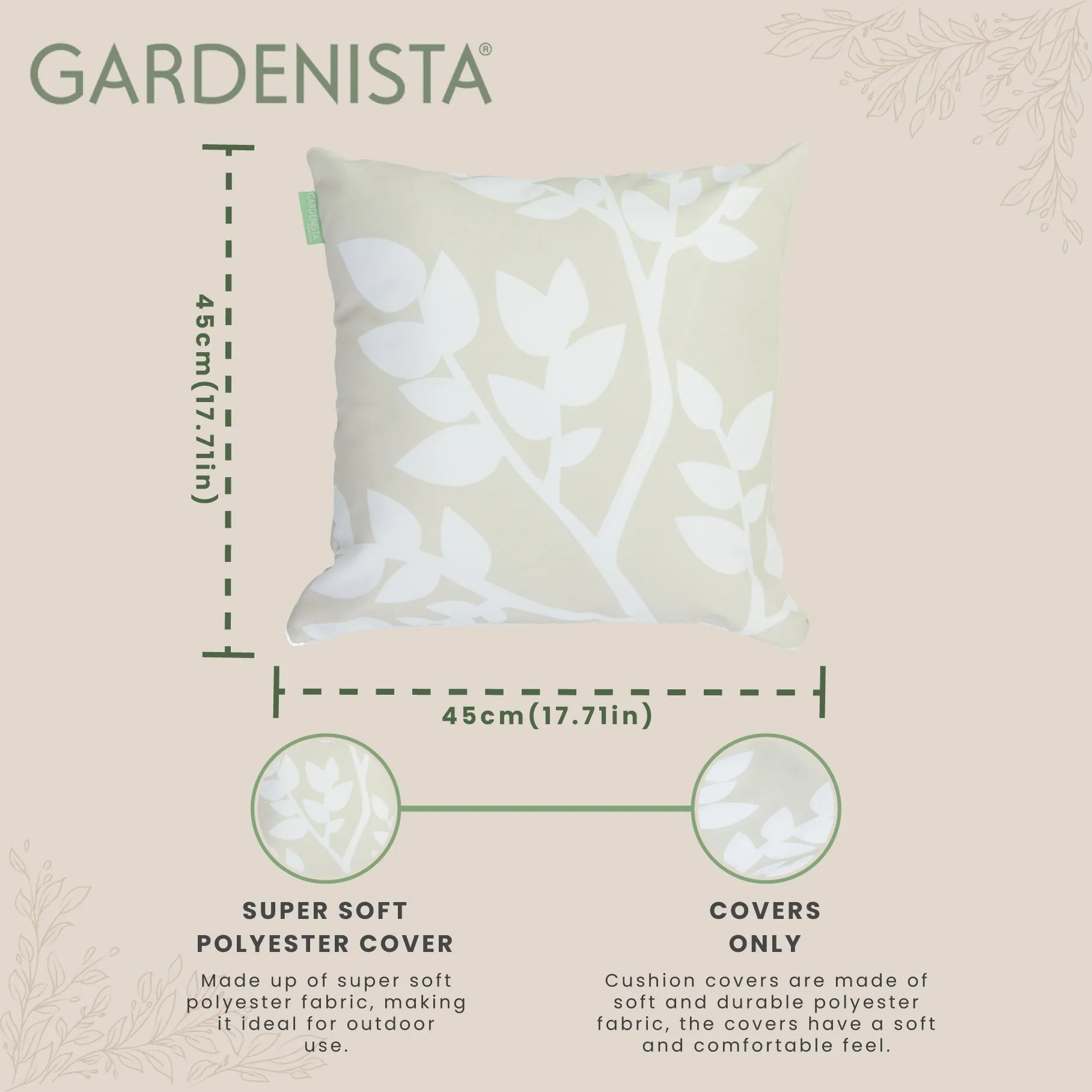 Outdoor Water-Resistant Decorative Cushion Covers