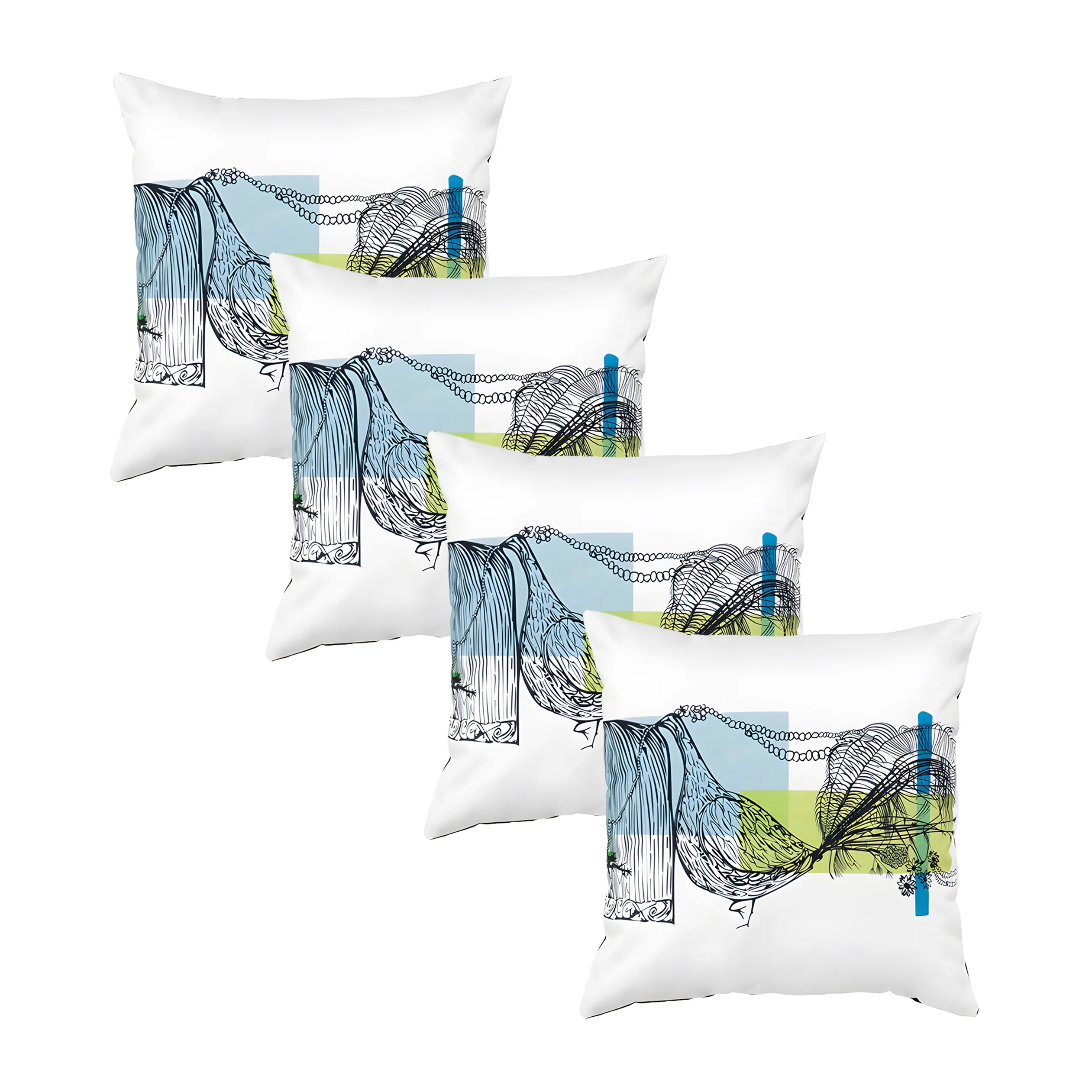 Outdoor Water Resistant Printed Scatter Cushions | Garden Decorative Cushions