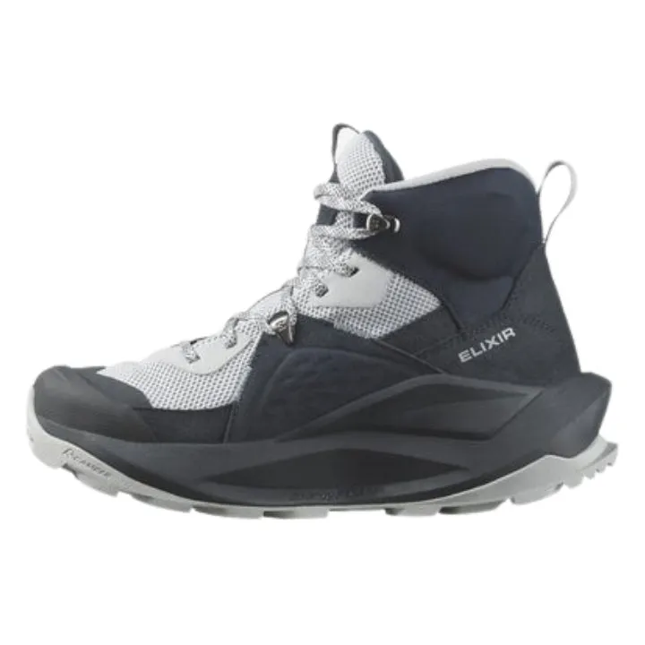 Salomon Elixir Mid GTX Boot (Women's) Carbon / Pearl Blue / Flint Stone