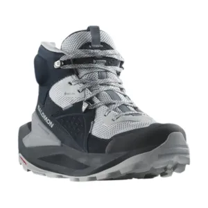 Salomon Elixir Mid GTX Boot (Women's) Carbon / Pearl Blue / Flint Stone