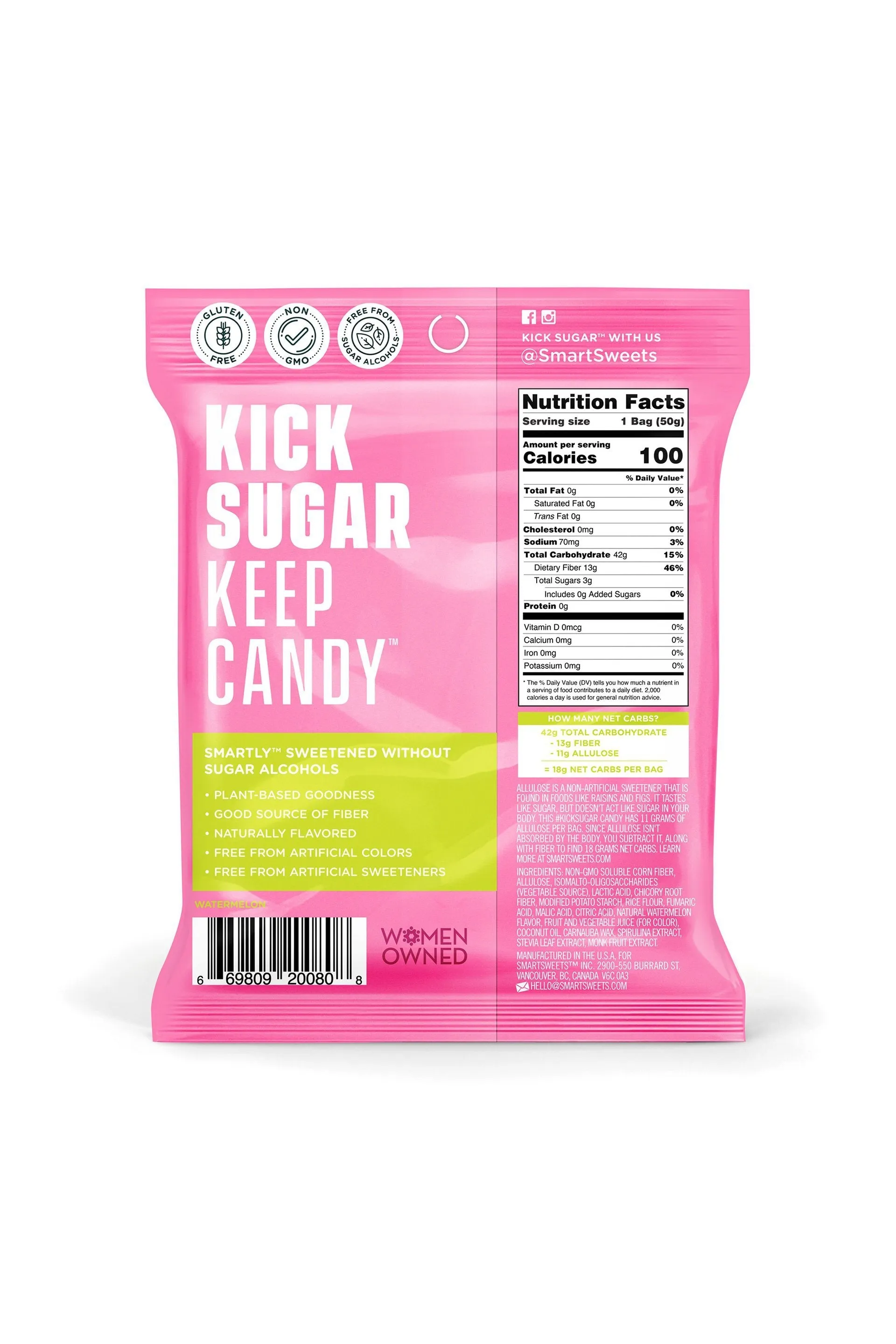 Smart Sweets Sourmelon Bites 50g