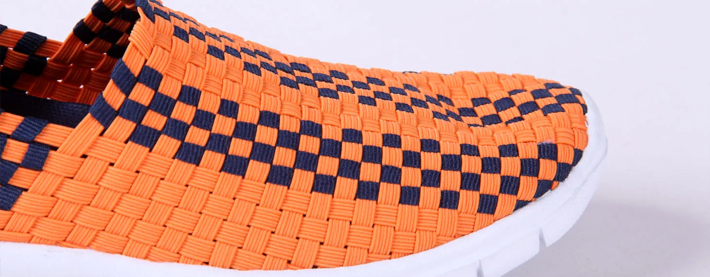 Syracuse Orange Woven Colors Comfy Slip On Shoes