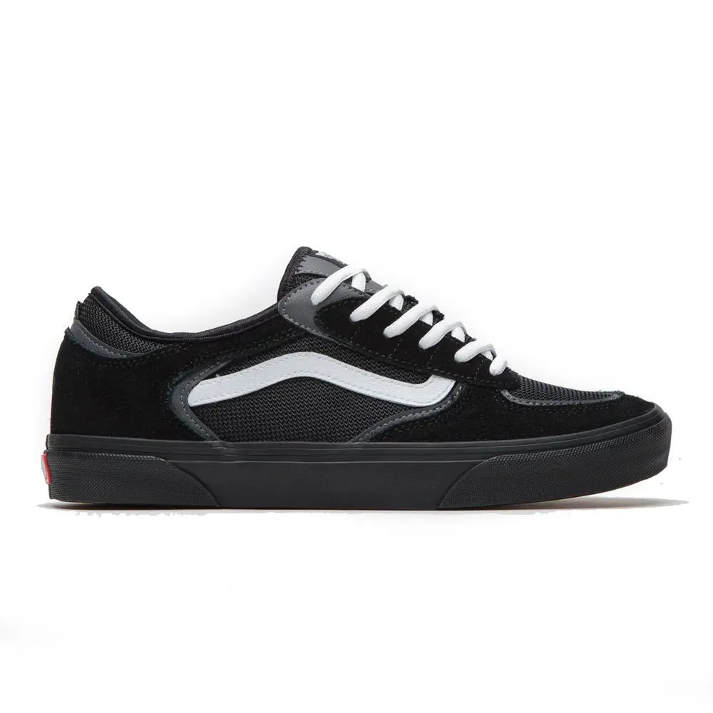 Vans Skate Rowley Black White Black Skate Shoes