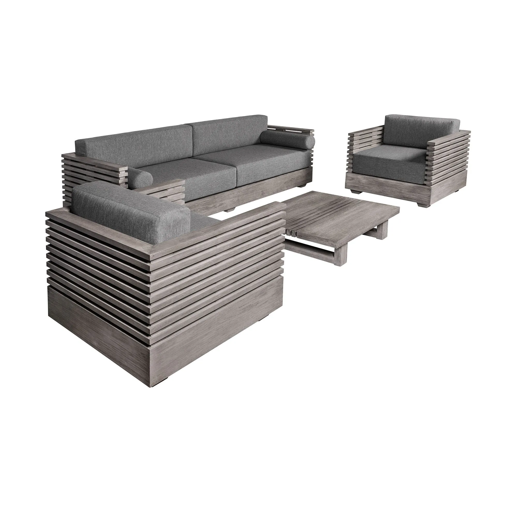 Vivid - Outdoor Patio 4 Piece Conversation Set