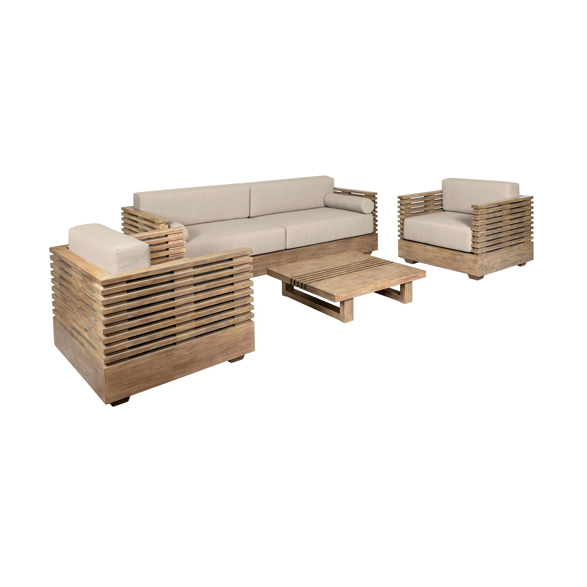 Vivid - Outdoor Patio 4 Piece Conversation Set