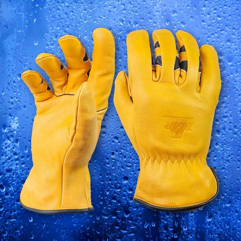 Water & Oil Resistant Cowhide Driver Gloves - D367