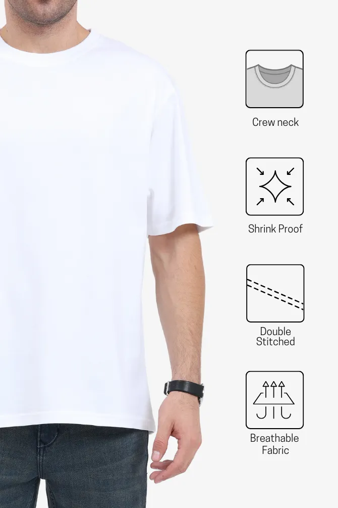 White Oversized T-shirt for men