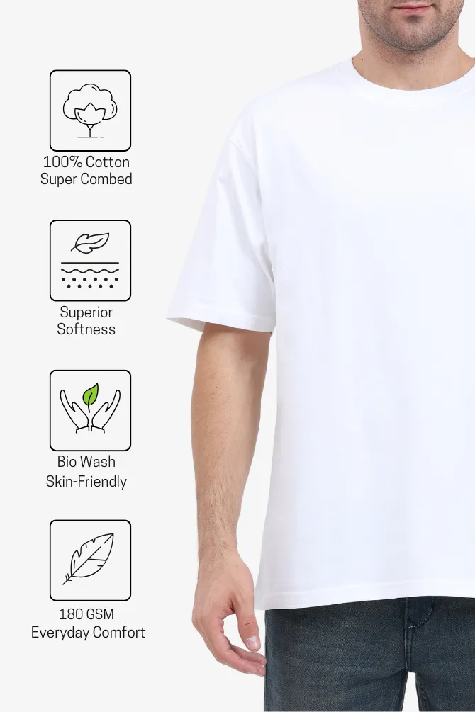 White Oversized T-shirt for men