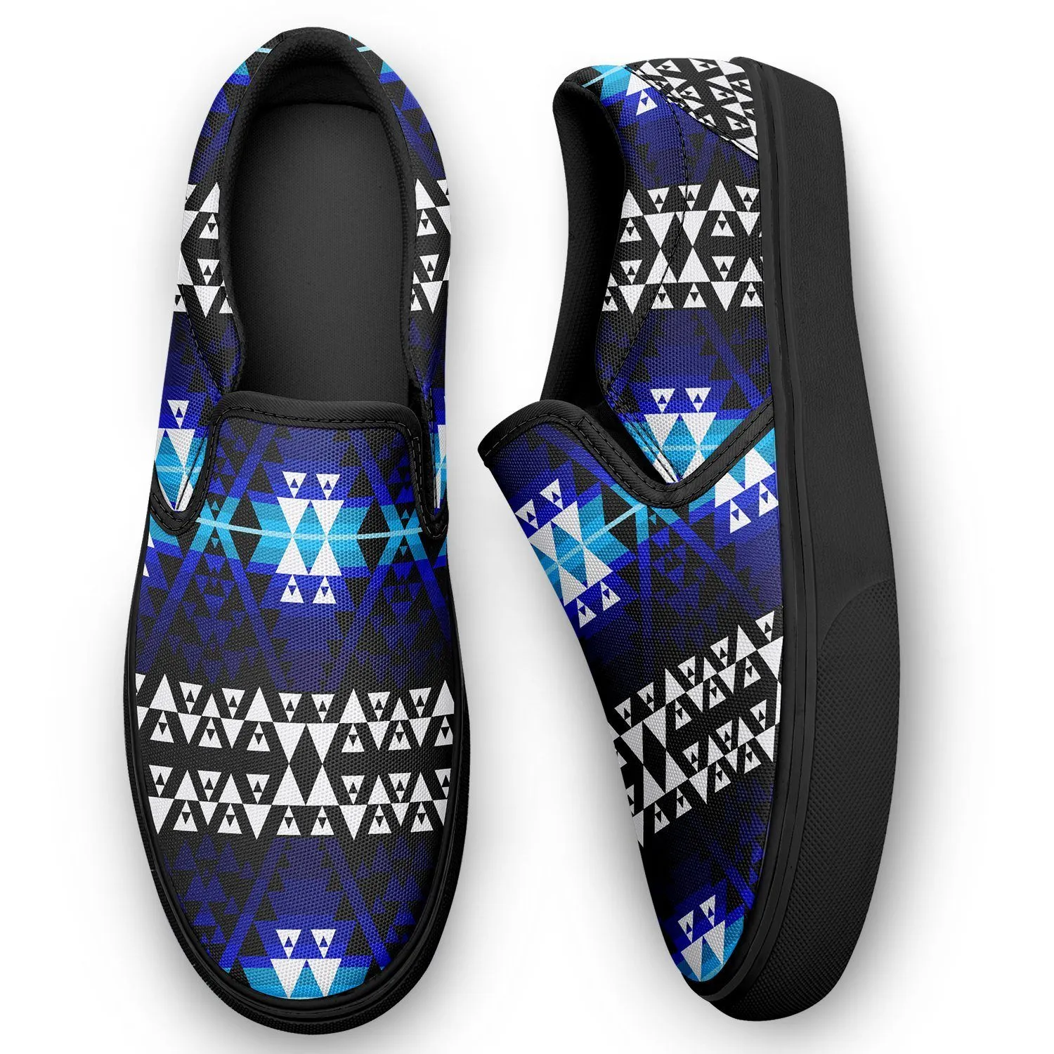 Writing on Stone Night Watch Otoyimm Kid's Canvas Slip On Shoes